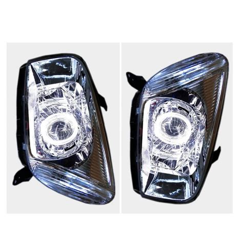 Faros Delanteros Modificados Para Coche Conjunto De Lentes De Luz LED