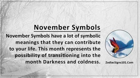 November Symbols: The Month Of Transition - ZodiacSigns101