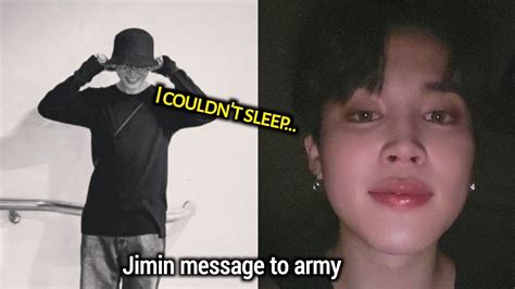 Bts Jimin Heartfelt Message To Army After His Solo Song Realised Jimin