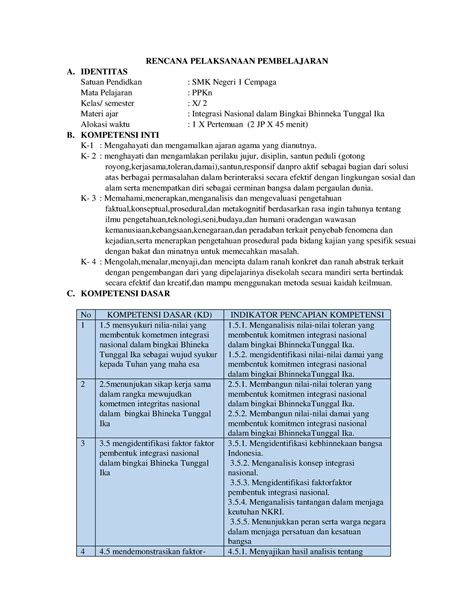 AKSI 1 Rpp YENI RENCANA PEMBELJARAN PBL RENCANA PELAKSANAAN