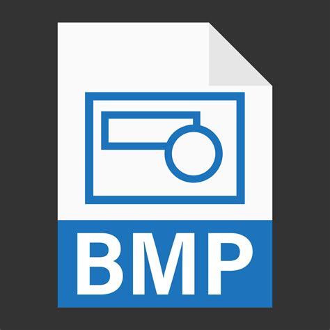 diseño plano moderno del icono de archivo bmp para web 11721889 Vector