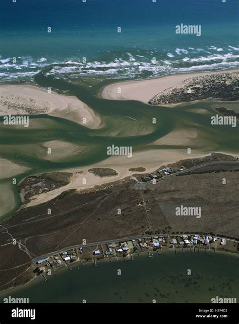 Murray River mouth, aerial Stock Photo - Alamy