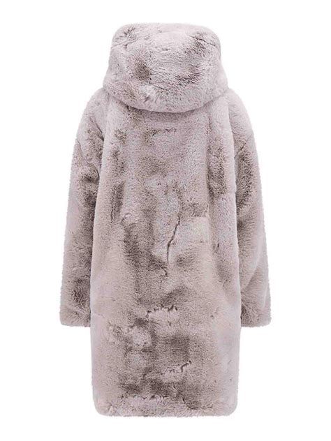 Moose Knuckles Faux Fur Jacket Grey Women M33ls6401113