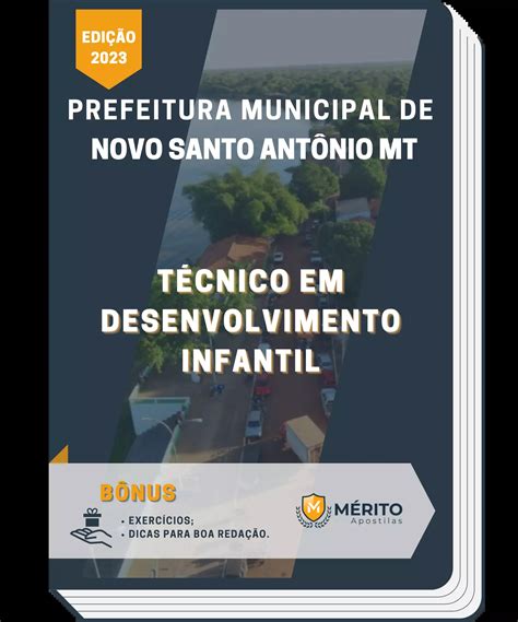 Apostila Técnico em Desenvolvimento Infantil Prefeitura de Novo Santo