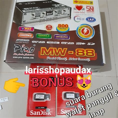 Jual AMPLI WALET PIRO MW 88 ANTI PETIR 2 BUAH USB SUARA INAP