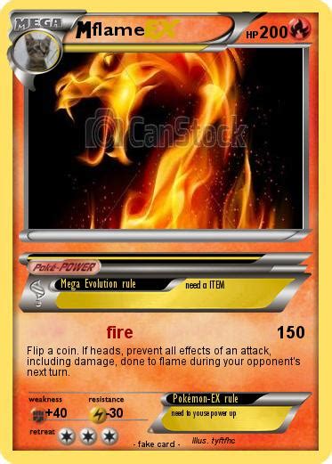 Pokémon Flame 2022 2022 Fire My Pokemon Card