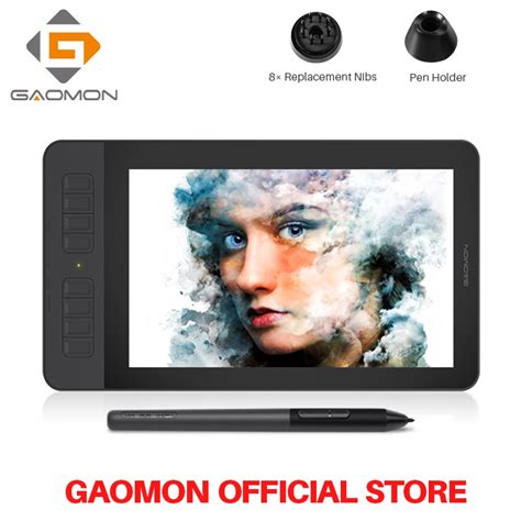 GAOMON PD1161 IPS Screen Graphics Digital tablet with 8 Shortcut Keys ...