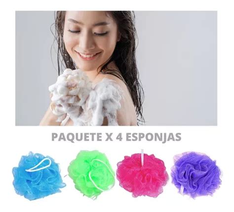 Esponja Malla Ba O Ducha Suave Exfoliante Set