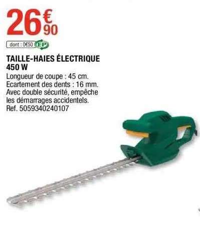 Promo Taille haies électrique 450 W chez Brico Dépôt iCatalogue fr