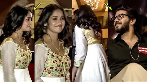 Dulquer Salmaan CRAZY Looks Towards Anikha Surendran King Of Kotha