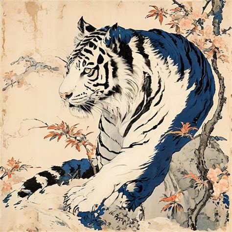 Japanese Tiger Painting Images - Free Download on Freepik