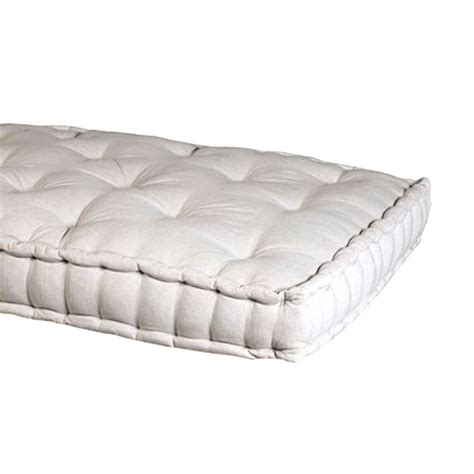 Matelas Pour Banquette En Coton X X Cm Gris Clair Velvet