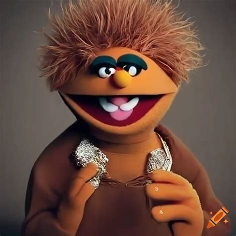 Satirical Depiction Of Kanye West As A Muppet On Craiyon