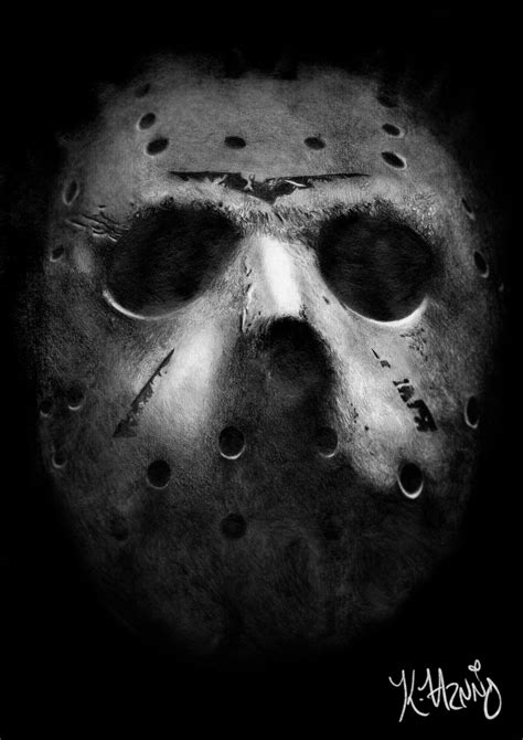 Jason Voorhees Graphite On 21x297cm