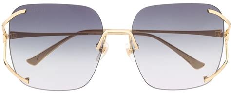 Gucci Eyewear Rimless Square Frame Sunglasses Shopstyle