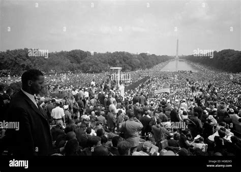 August 28 1963 A Huge Crowd At The National Mall In Washington D C