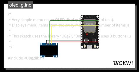 Oled G Ino Wokwi ESP32 STM32 Arduino Simulator