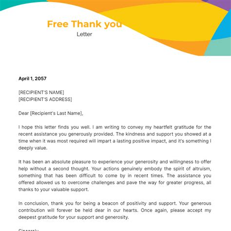 FREE Thank You Letter Templates & Examples - Edit Online & Download ...