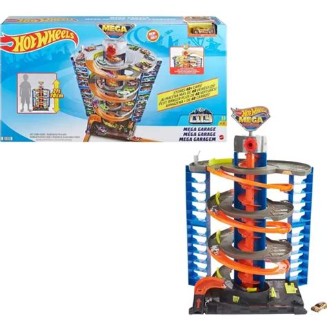 Hot Wheels City Pista Mega Garagem Mattel Gtt Parcelamento Sem Juros