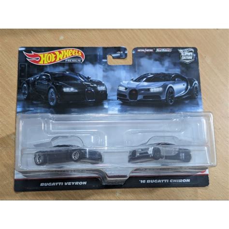 Hot Wheels Premium Car Culture Twin Pack Bugatti Veron Shopee Malaysia