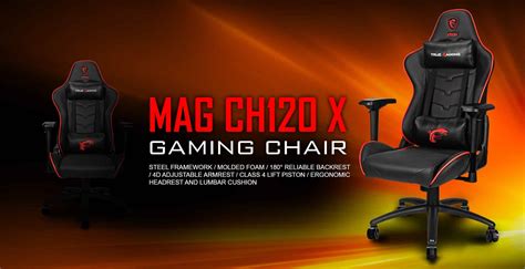 Buy Msi MAG CH120 X Gaming Chair Black RED Computech Store