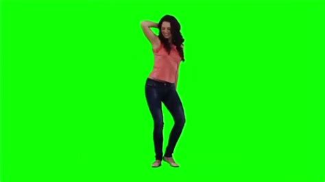 Hot Girl Dancing Green Screen Hd Video Cute Girl Dancing Green Screen