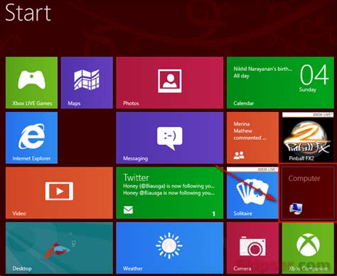 How to Add My Computer to Windows 8 Metro Start Screen