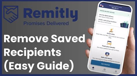 How To Remove Recipients In Remitly Youtube