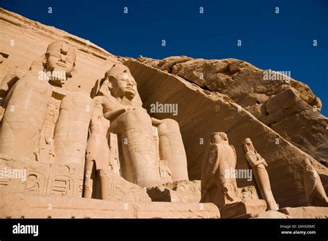 Statue Of Ramesses Ii At The Great Temple Abu Simbel Temples Nubian