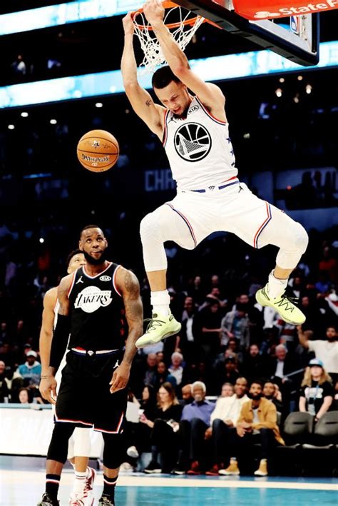 Dunking at the all star game stephen curry golden state warriors ...