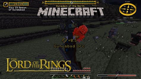 Minecraft The Lord Of The Rings Mod Part 9 Fights On The Road Youtube