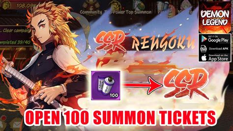 Demon Legend Fury Open Summon Tickets Get Ssr