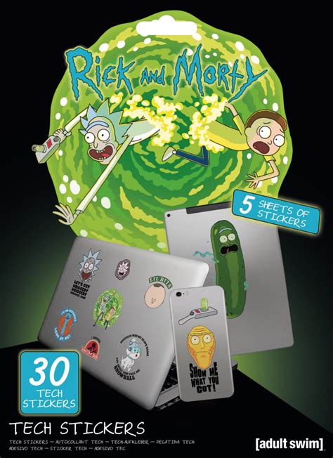 Rick And Morty Sticker Sets Portal 12 59