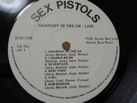 c LP セックス ピストルズ Sex Pistols Anarchy in the UK Live Sex Pistols 売買された