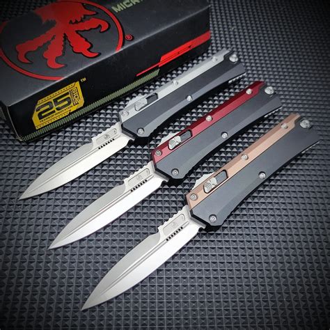 Открытый автоматический нож OTF с откидным лезвием Microtech 184-10S ...