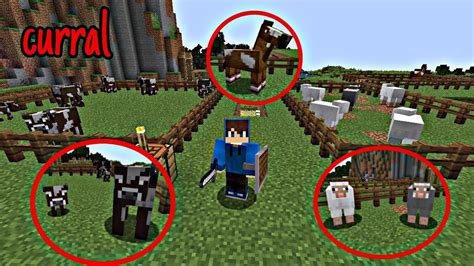 Fiz Um Curral Para Vacas E Ovelhas No Minecraft Hardcraft Youtube