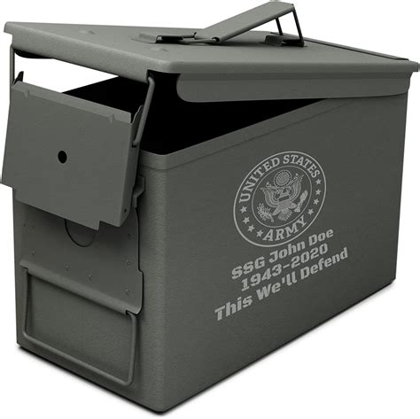 Amazon Solid Tactical Custom Engraved Patriotic Ammo Can Cremation