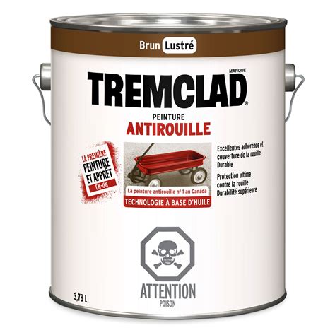 Peinture Antirouille Base Dhuile Tremclad Fini Lustr Brun L