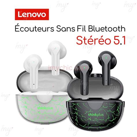 Couteurs Sans Fil Bluetooth St R O Thinkplus Lenovo Xt Pro Imychic