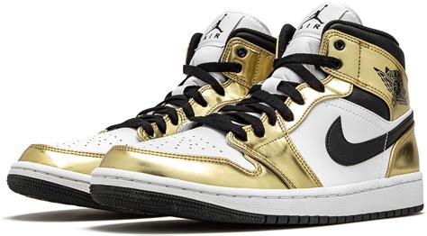 Jordan Air 1 Mid Se Metallic Goldblack White Mens Dc1419