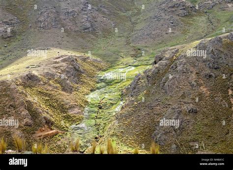 The Steep Andes Mountains In Abra Apacheta Pass In Peru Stock Photo Alamy