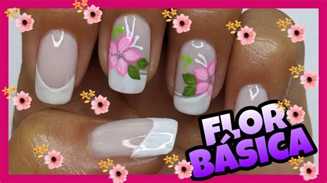 DECORACIÓN DE UÑAS FLOR BÁSICA ROSADA FÁCIL NailArt By Andy YouTube