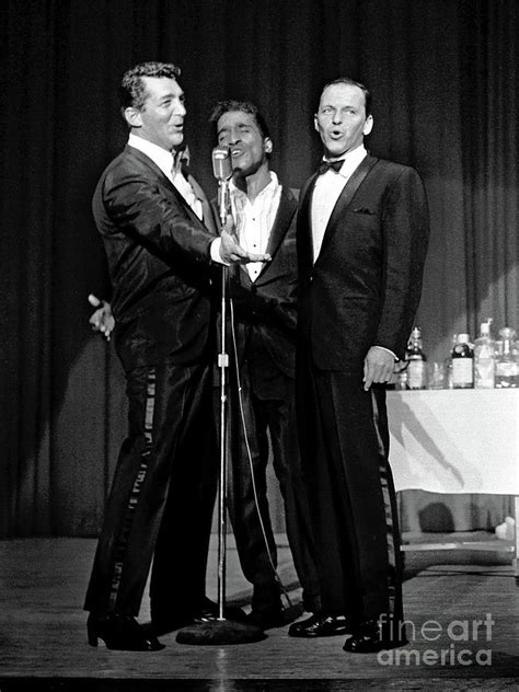 Dean Martin, Sammy Davis Jr. And Frank Sinatra. Photograph by Doc Braham