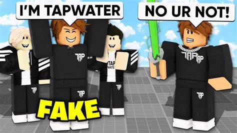 I Met A Fake Tapwater Trying To Scam My Fans Roblox Blade Ball