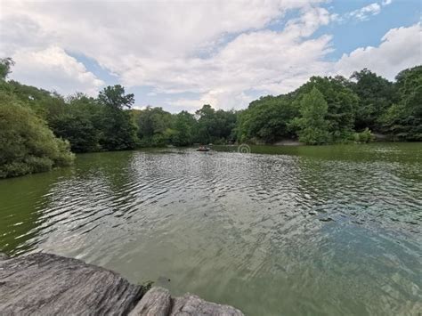 The Lake Central Park Manhattan New York Usa Stock Photo Image Of