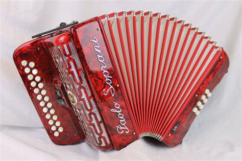 4720 - Red Paolo Soprani Elite I Diatonic Button Accordion BC LMMM 23 8