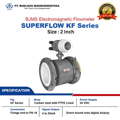 Superflow Kf Series Electromagnetic Flowmeter Carbon Steel Pn 16 2