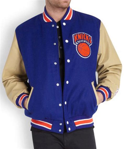 Men S New York NY Knicks Varsity Jacket Jackets Masters