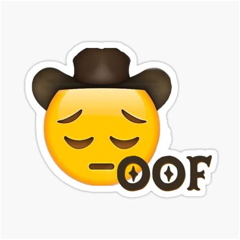 "Oof Emoji" Sticker for Sale by Brives98 | Redbubble