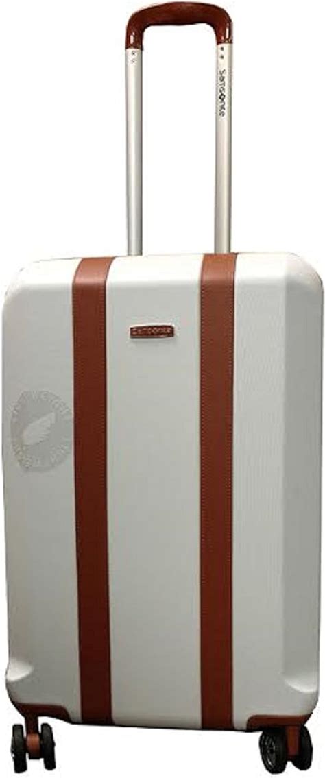 Samsonite Tennyson 24 Spinner Suitcase White Smsnt 24 Amazonca